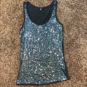 Sequin tank top